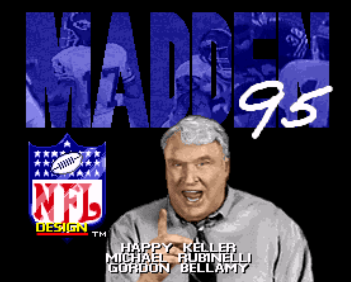 Madden NFL 95 Title Screen